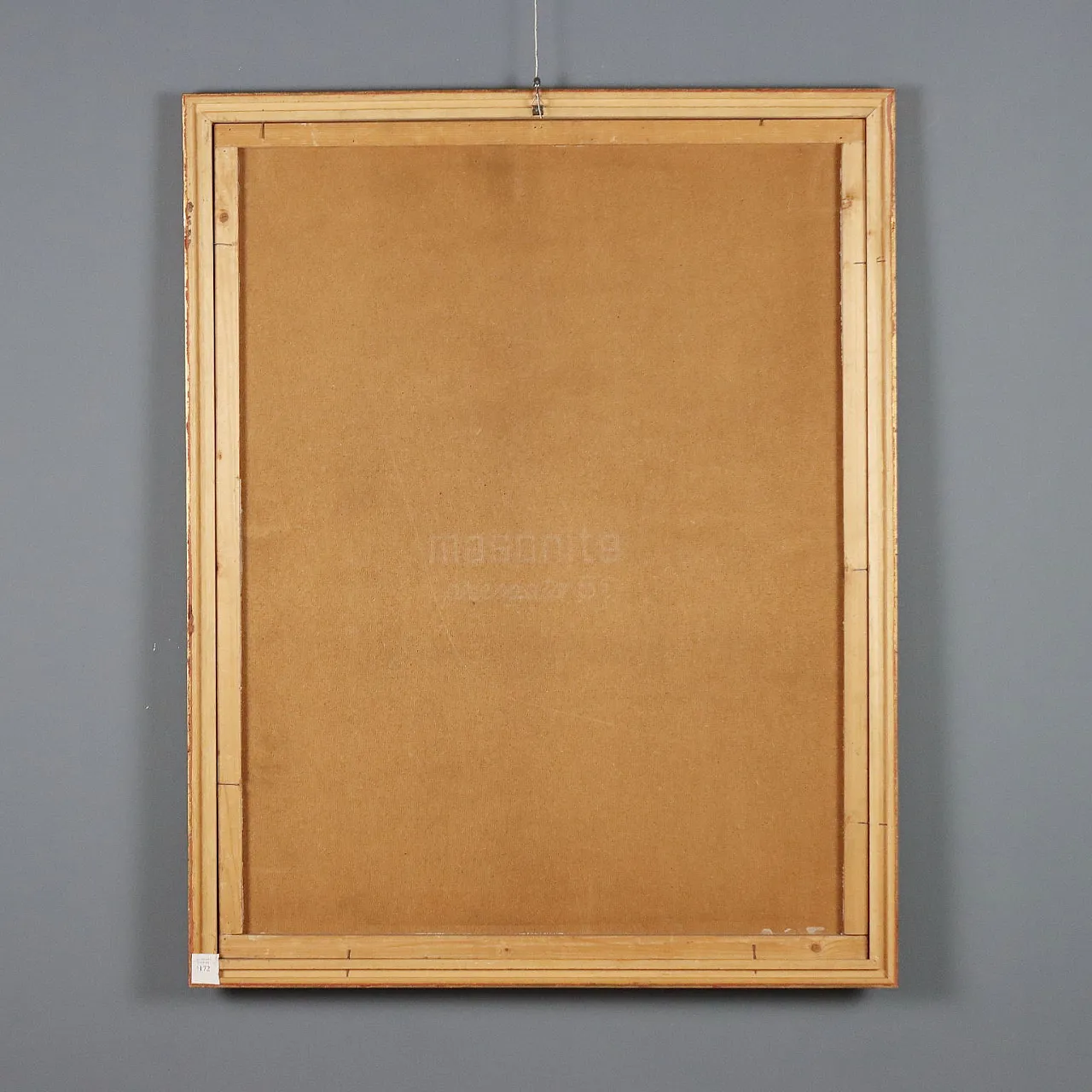 Painting by Leonardo Stroppa, oil on masonite, 20th century 10
