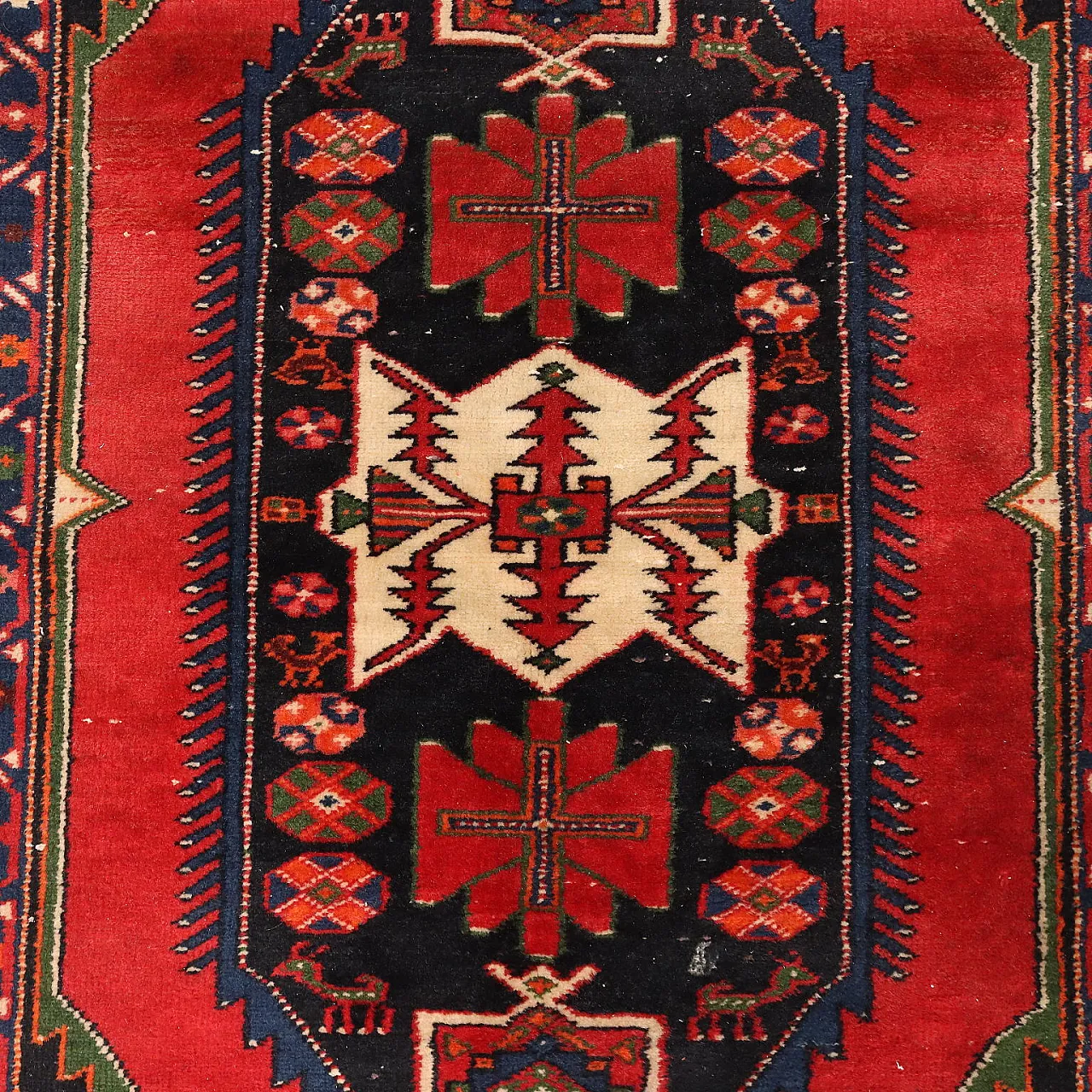 Mazlagan rug in cotton and wool, 20th century 4