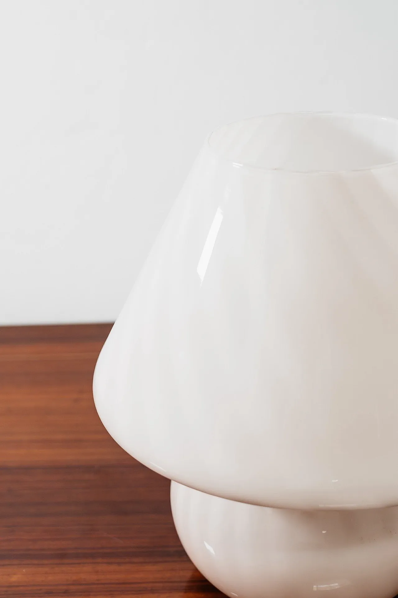 Large Murano Mushroom Rose Table Lamp 1970’s Design Pink Shade 3