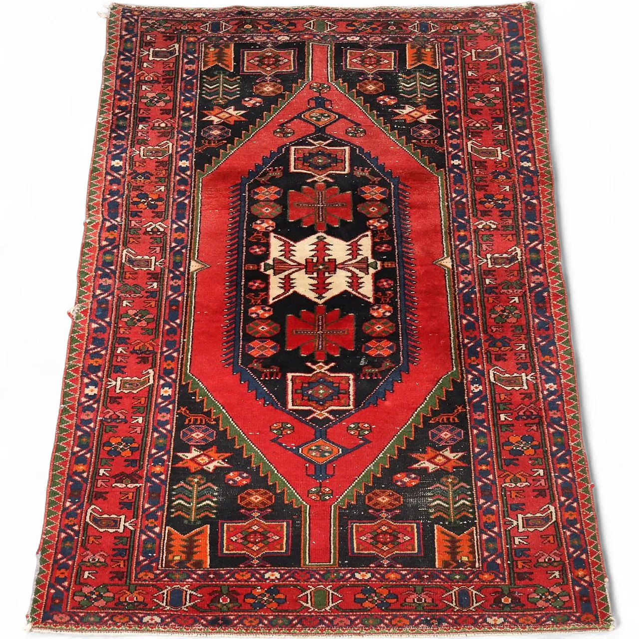 Mazlagan rug in cotton and wool, 20th century 8