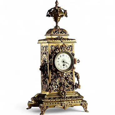 Bronze table clock, 19th century