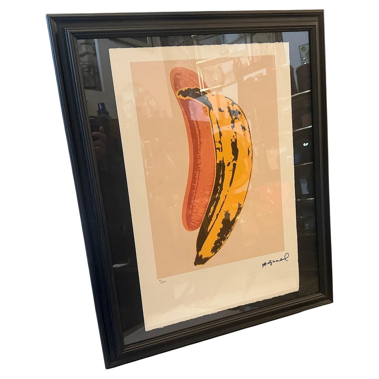 Litografia Banana stile Pop Art di Andy Warhol, n. 91/100, anni 2000 2