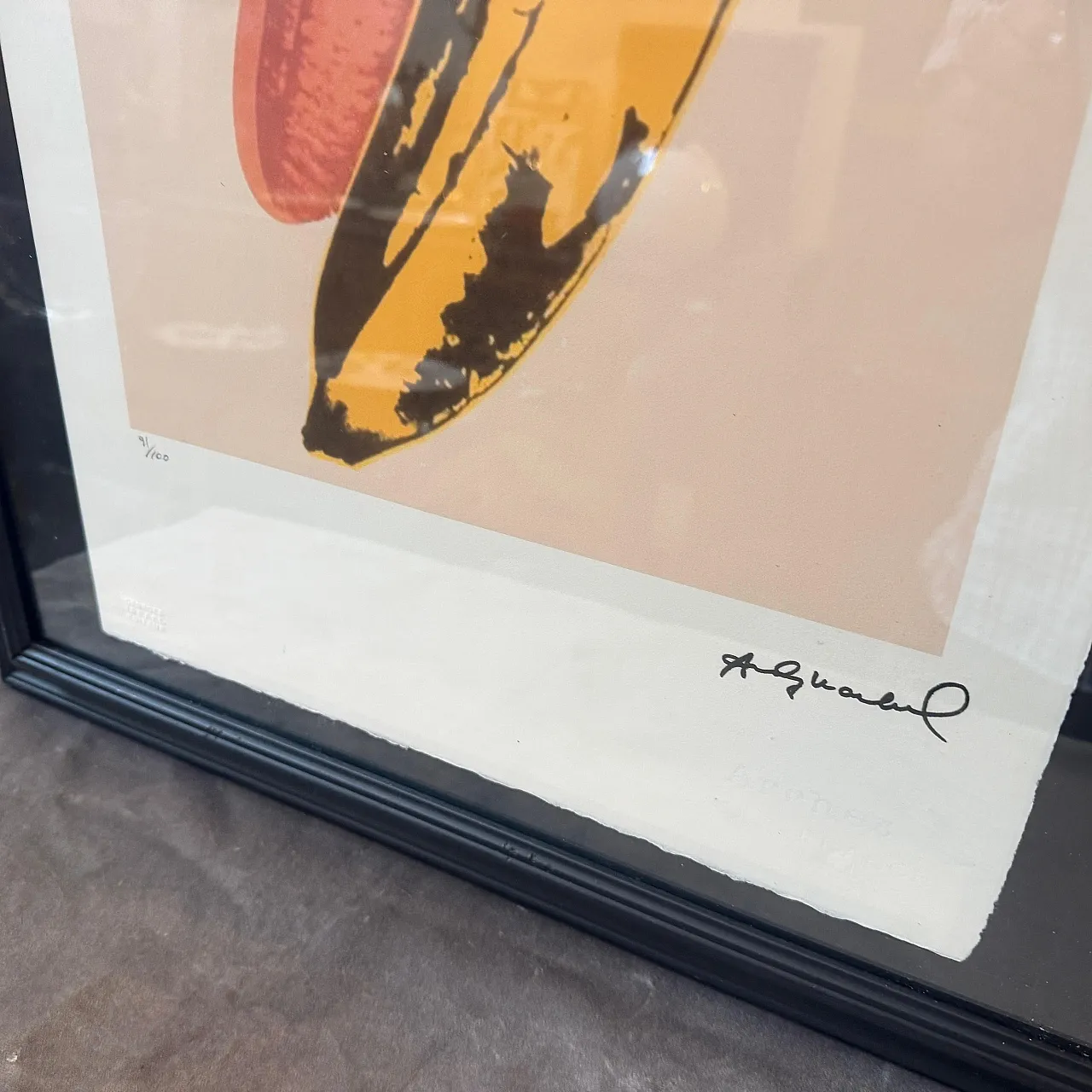 Litografia Banana stile Pop Art di Andy Warhol, n. 91/100, anni 2000 11