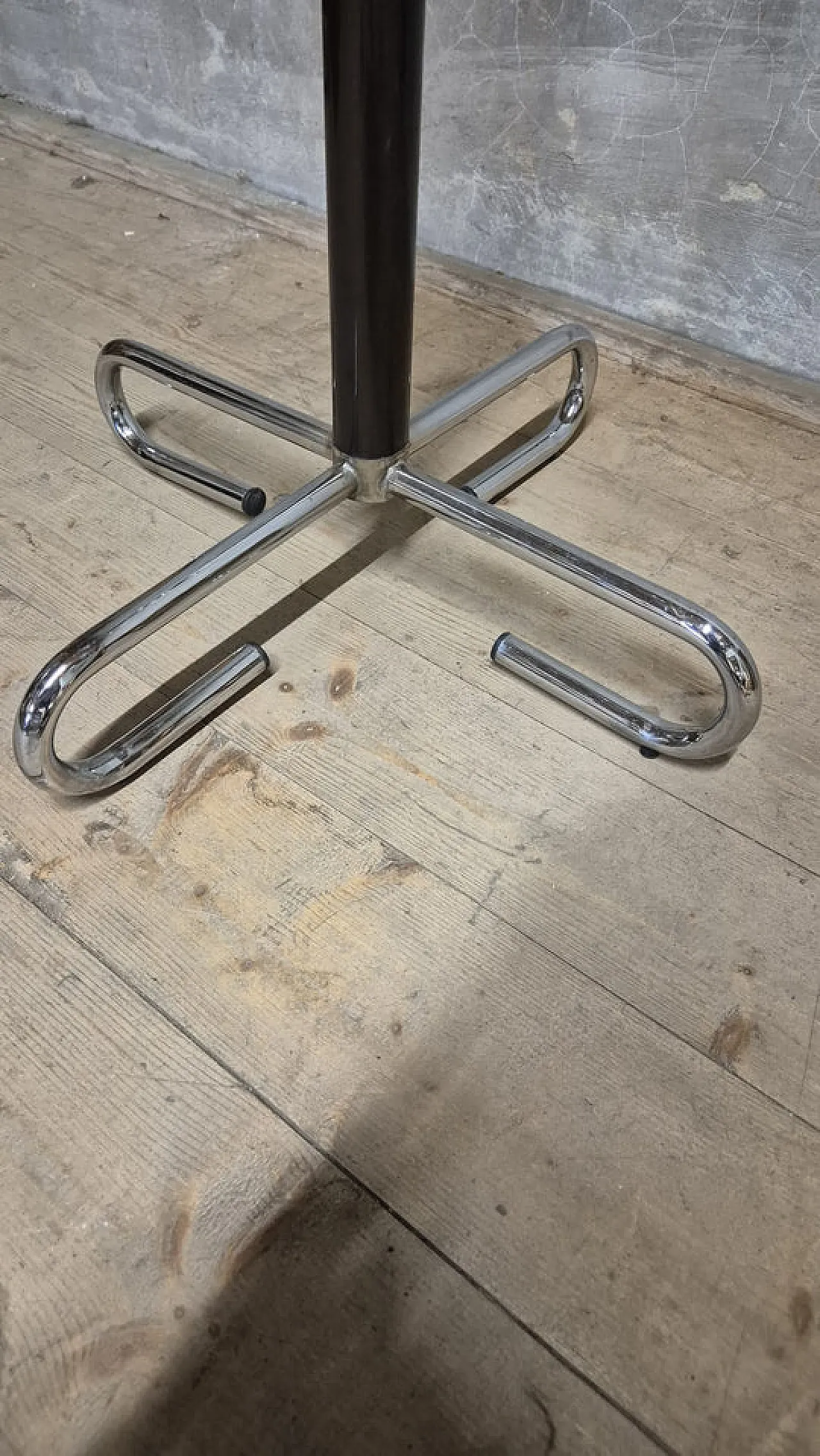 Appendiabiti con portaombrelli, cromato Metallo e legno, metà '900 6