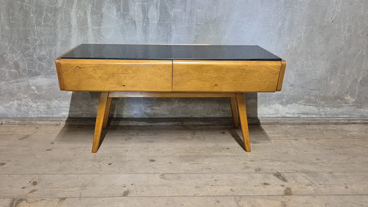 Credenza / mobile TV di metà secolo in rovere, metà '900 2