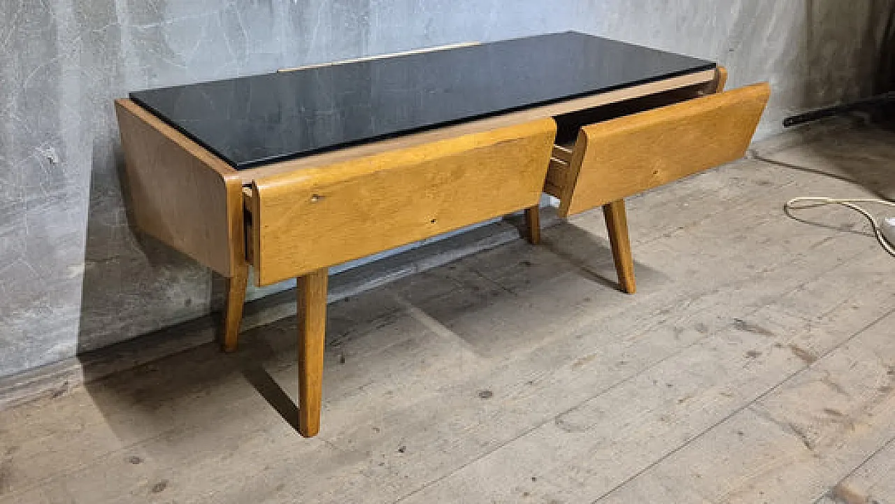 Credenza / mobile TV di metà secolo in rovere, metà '900 3