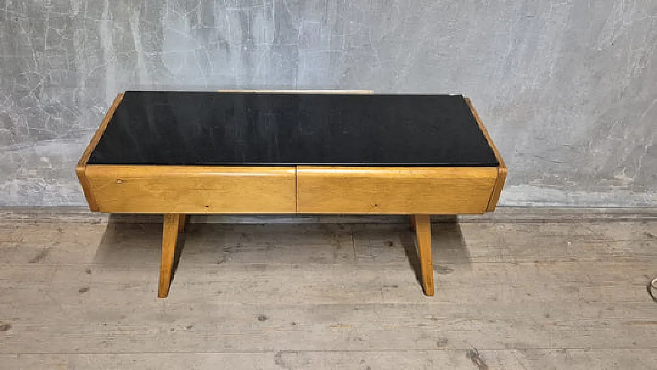 Credenza / mobile TV di metà secolo in rovere, metà '900 7