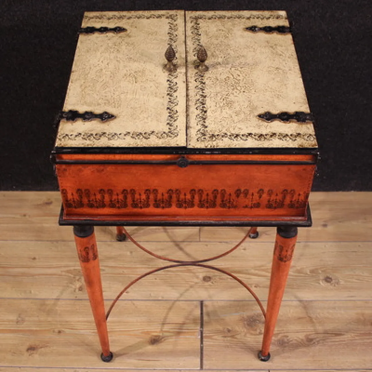 Elegante tavolino da gioco in stile neoclassico, '900 7