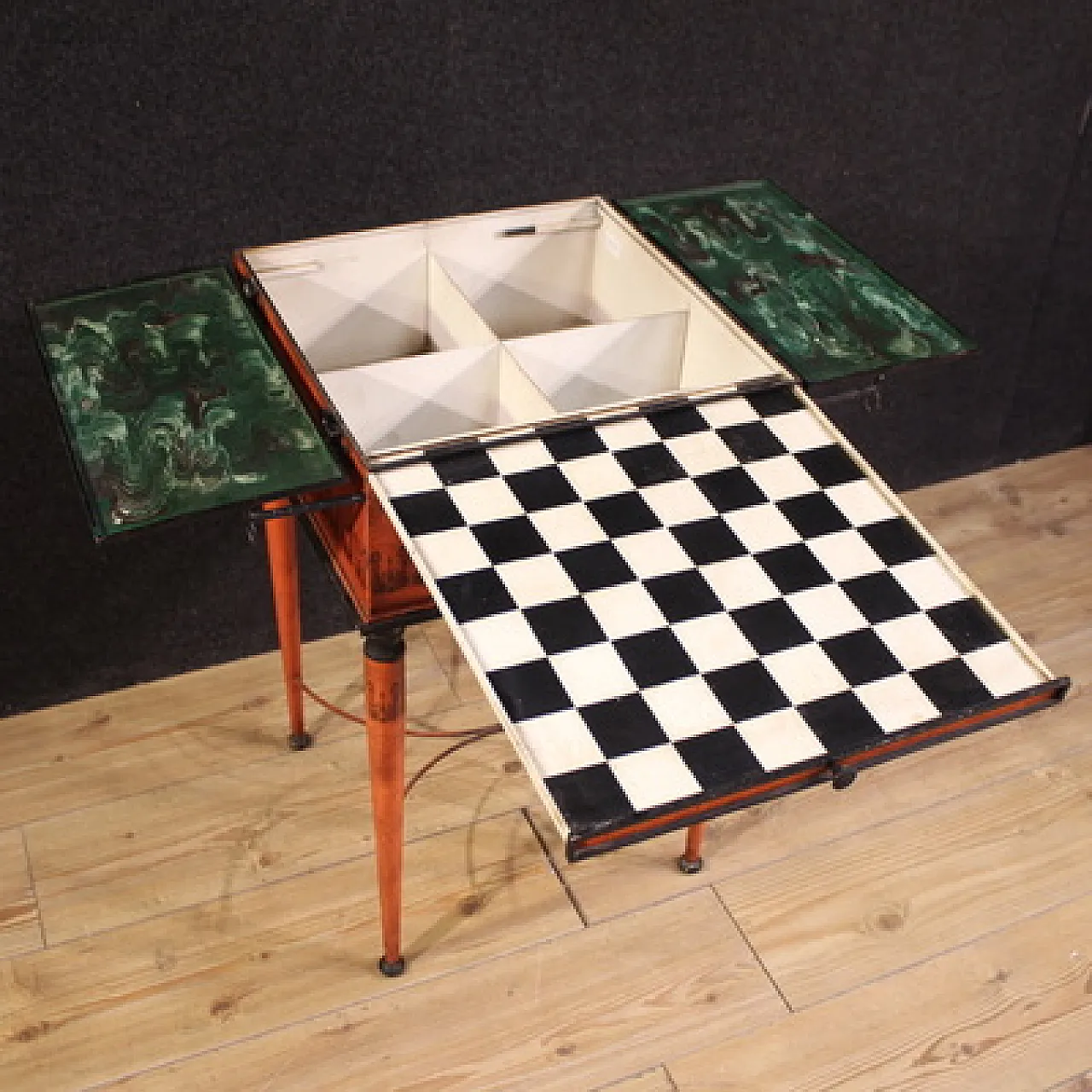 Elegante tavolino da gioco in stile neoclassico, '900 9