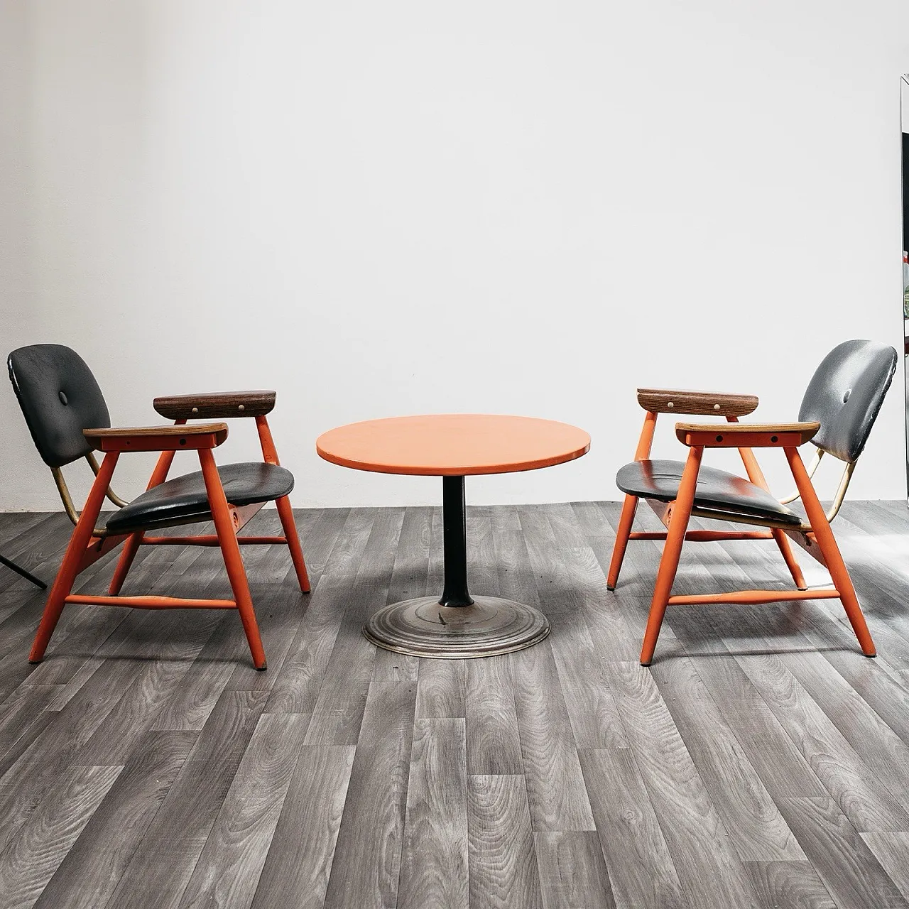 Pair of Armchairs and Coffee Table by Marco Zanuso for Poltronova, 70s 3