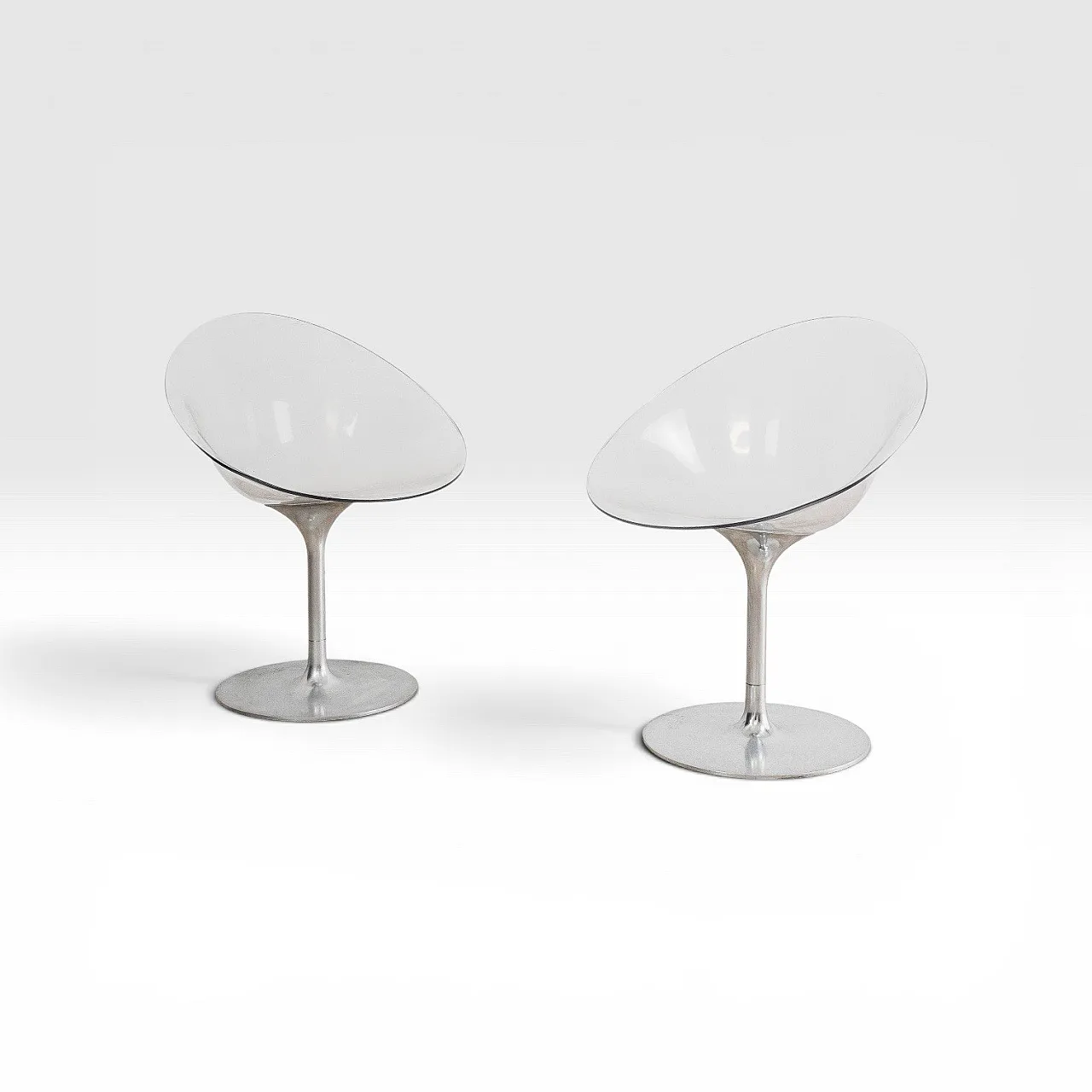 Coppia Di Poltroncine Eros di Philippe Starck per Kartell, anni ‘90 1