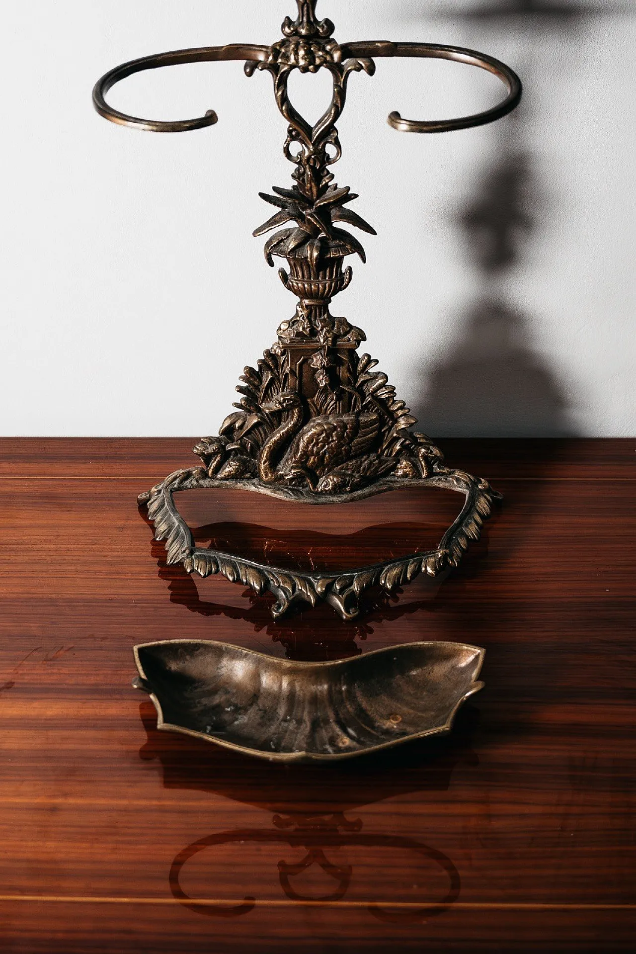 Art Nouveau Brass Umbrella Stand, France, 1960s 4