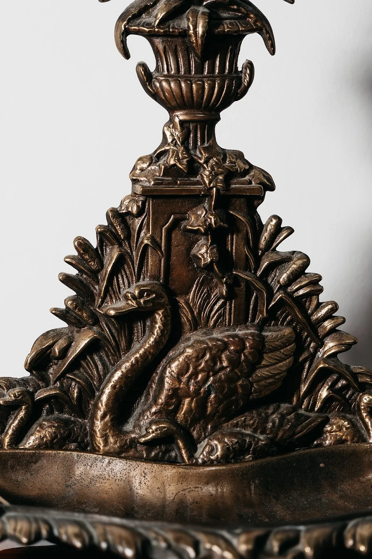 Art Nouveau Brass Umbrella Stand, France, 1960s 5