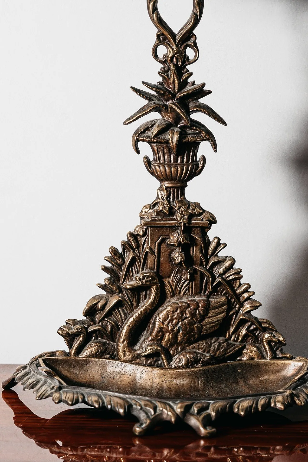 Art Nouveau Brass Umbrella Stand, France, 1960s 8