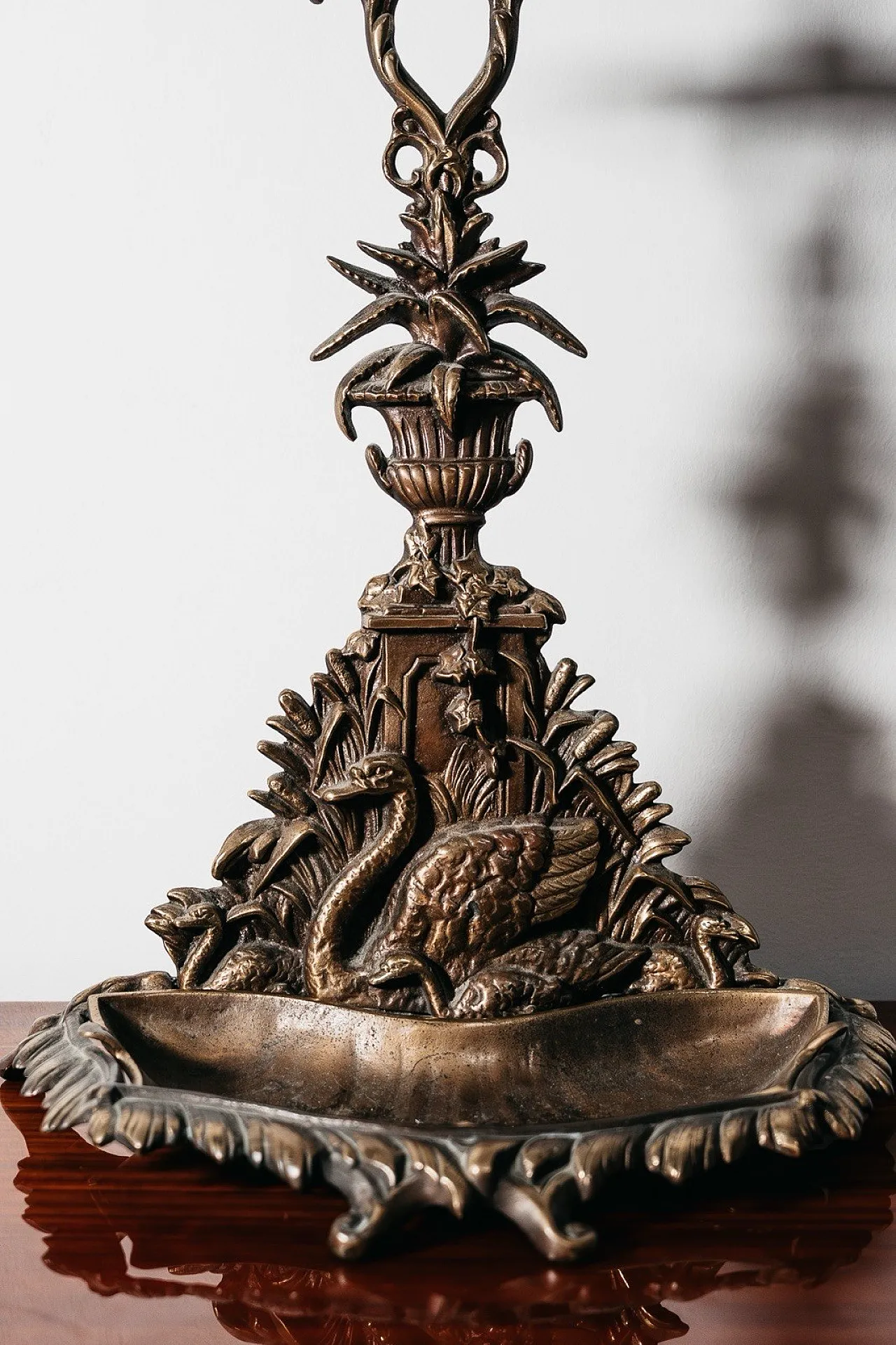 Art Nouveau Brass Umbrella Stand, France, 1960s 9