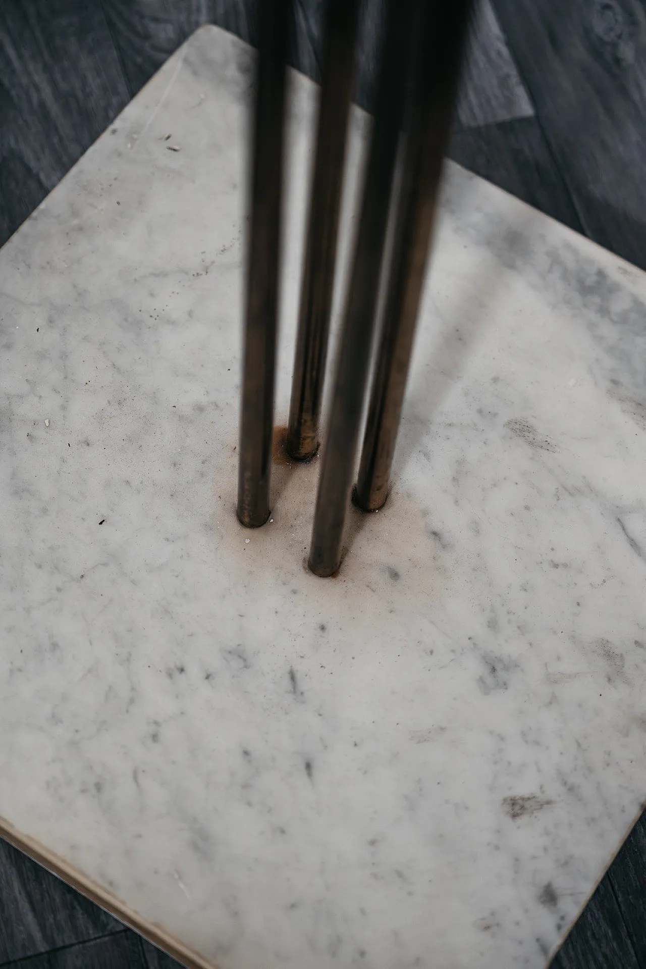 Renato Zevi Metalarte Marble and Brass Coat Rack Modern Design 11