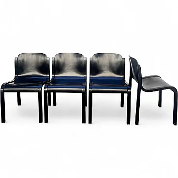 4 Mito Tisettanta chairs by Carlo Bartoli, 1970s