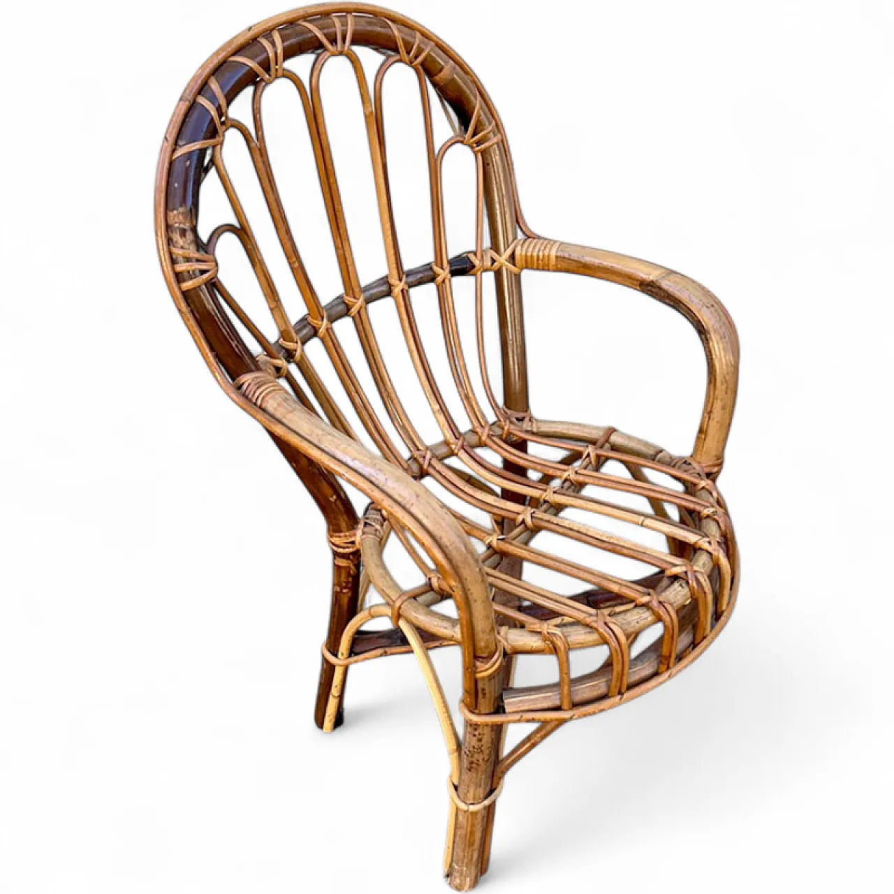 Children's bamboo armchair, 1960s 6