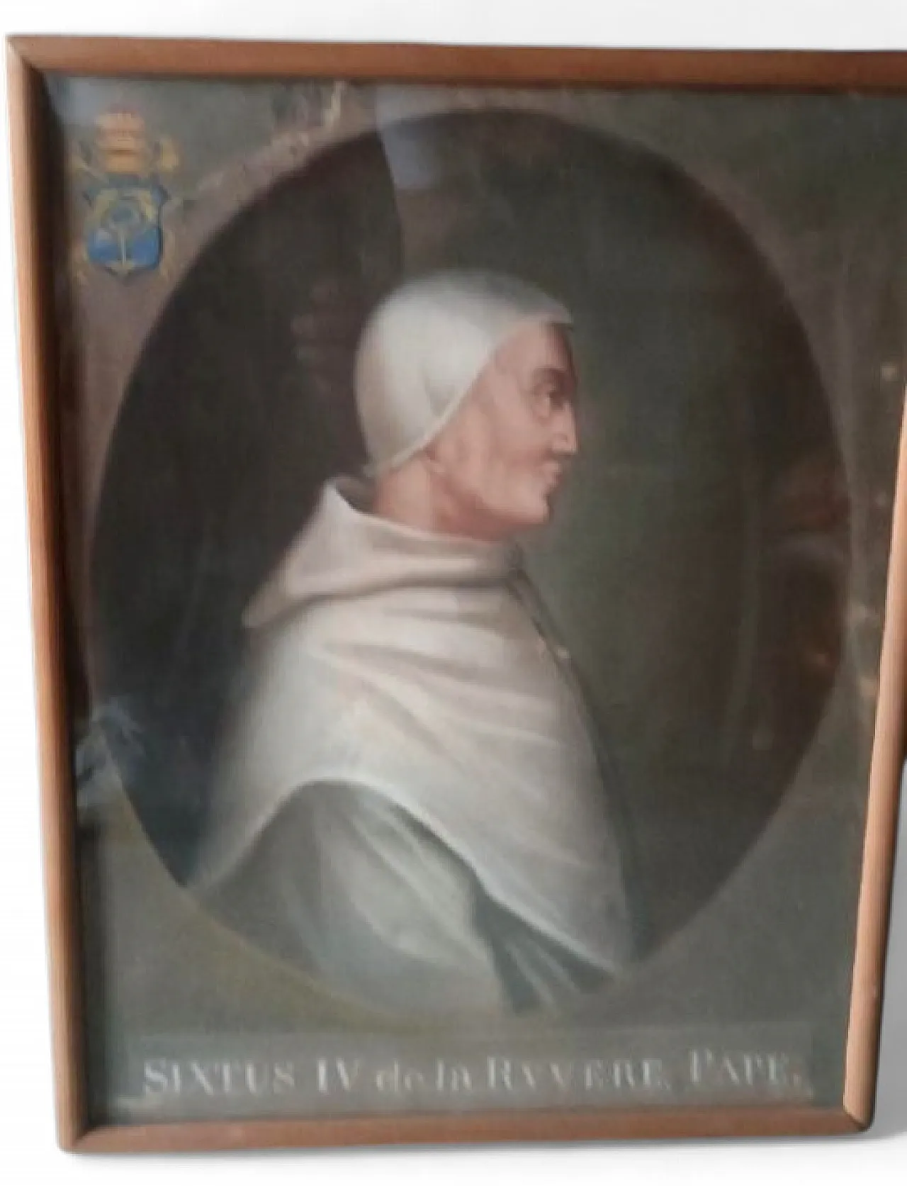 Portrait of Pope Sixtus VI, tempera on paper, 18th century 7