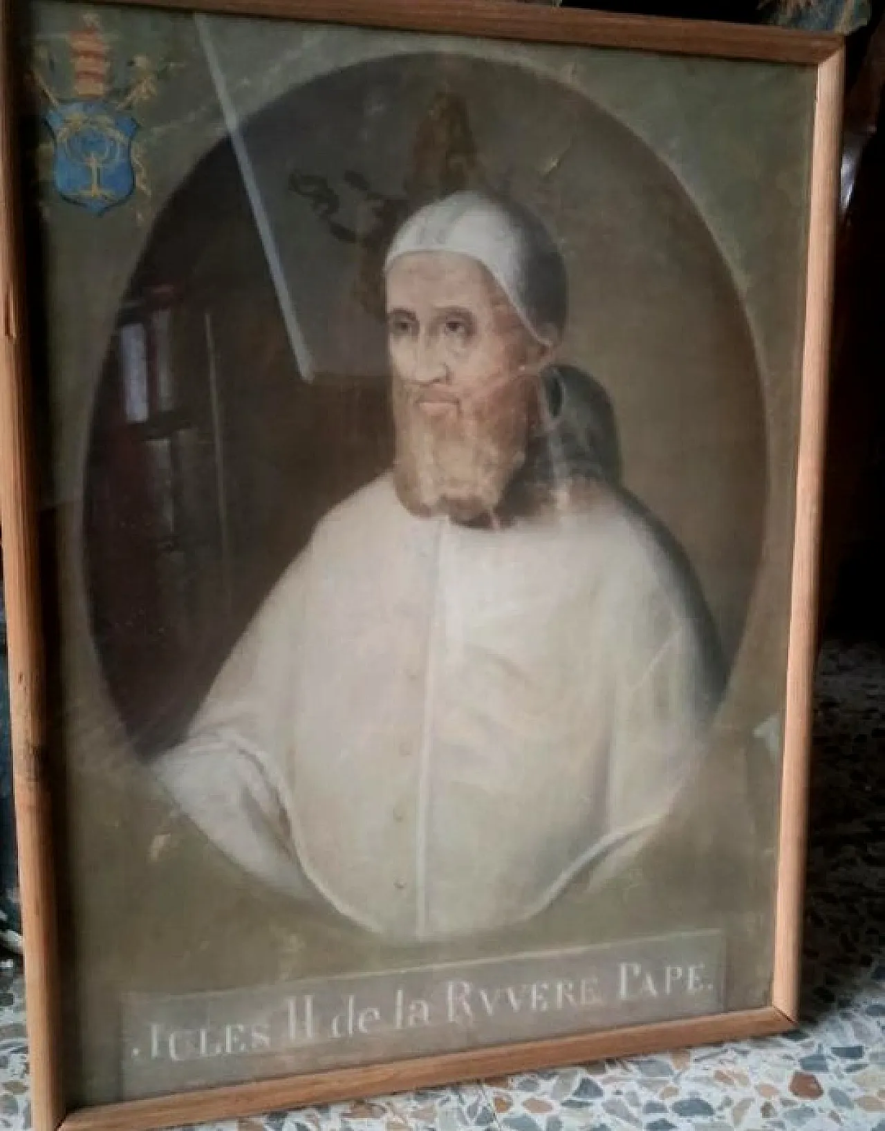 Ritratto di Papa Giulio II, tempera su carta, '700 6
