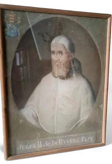 Ritratto di Papa Giulio II, tempera su carta, '700