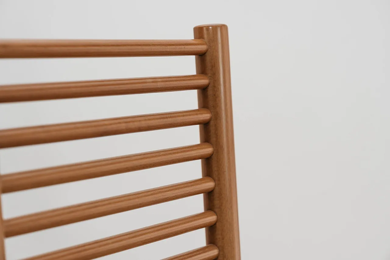 Dining Set Consisting of 4 Chairs with Ladder Backrest, 1950s Design 8