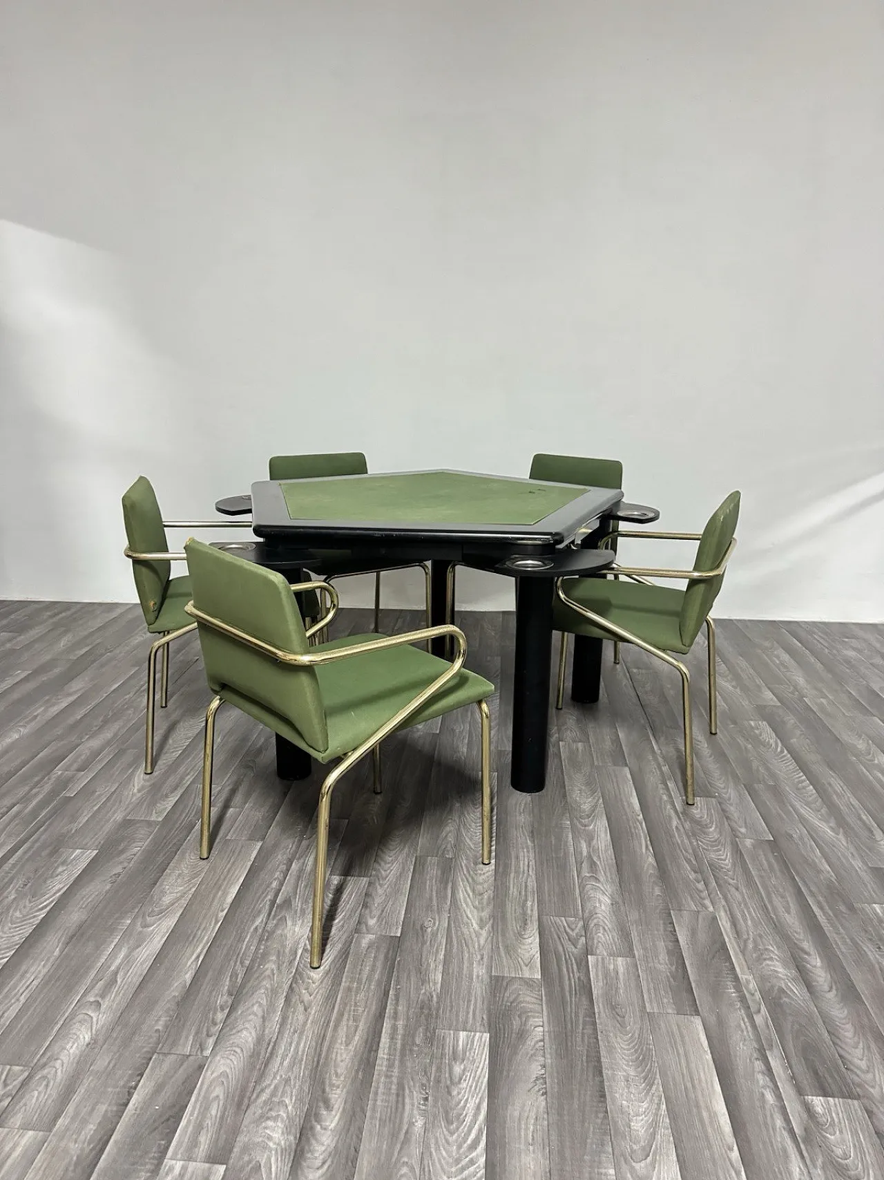 Game Table Set with 5 Chairs, Modern Design from the 1970s 3