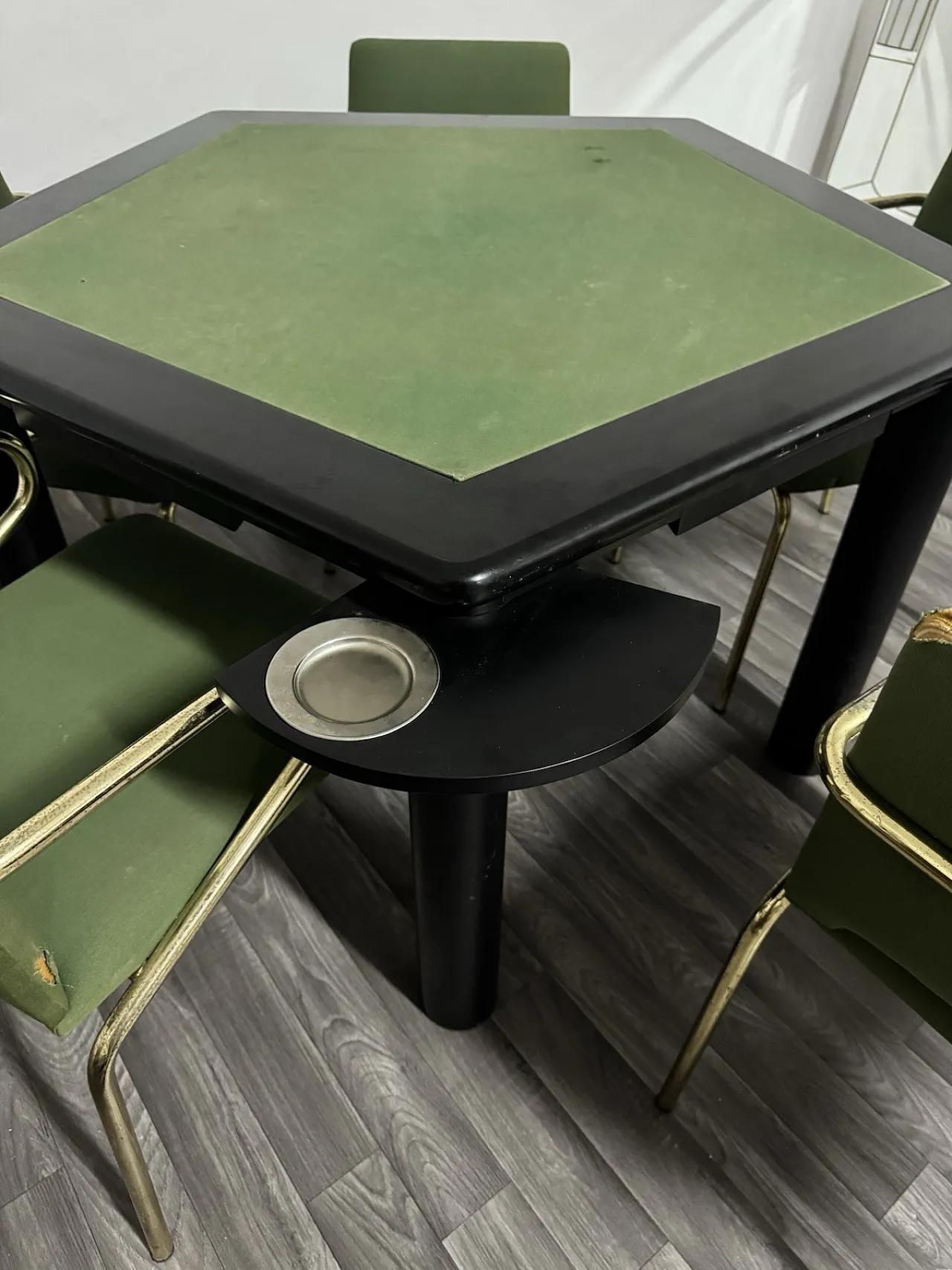Game Table Set with 5 Chairs, Modern Design from the 1970s 7