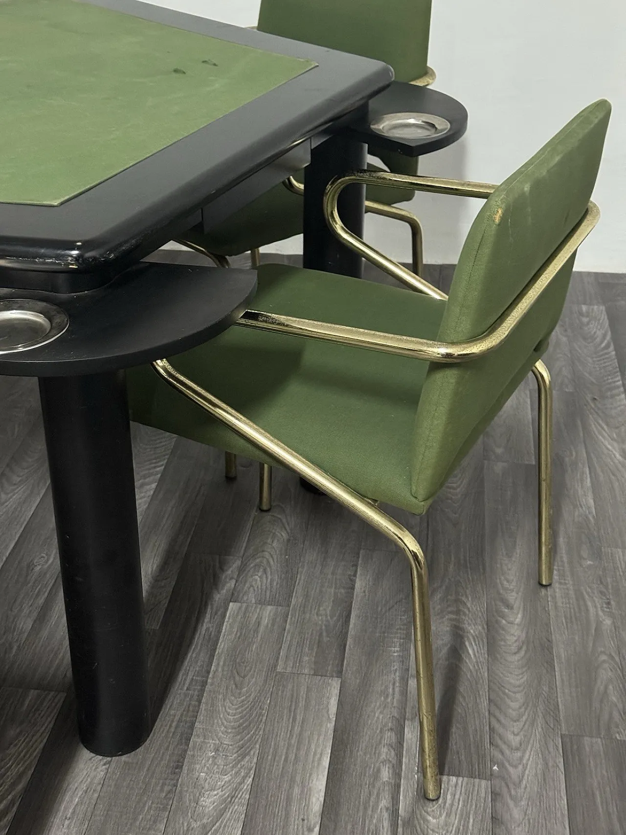 Game Table Set with 5 Chairs, Modern Design from the 1970s 11