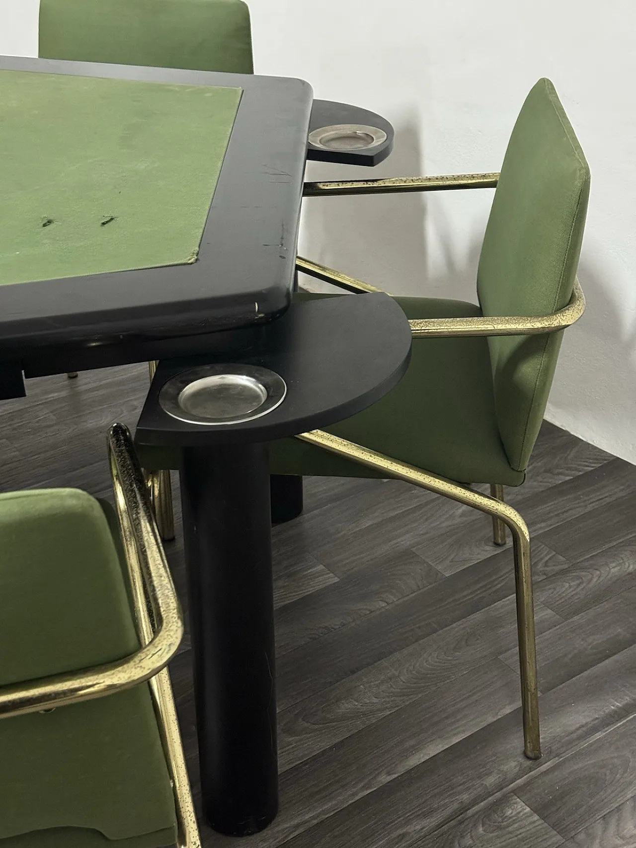 Game Table Set with 5 Chairs, Modern Design from the 1970s 12