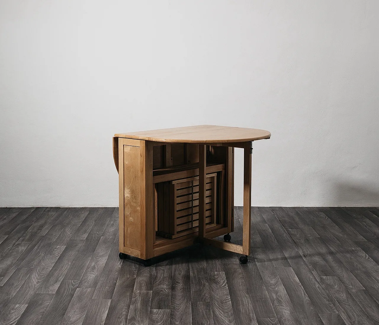 Folding Table and chair set space saver, 1980s 22