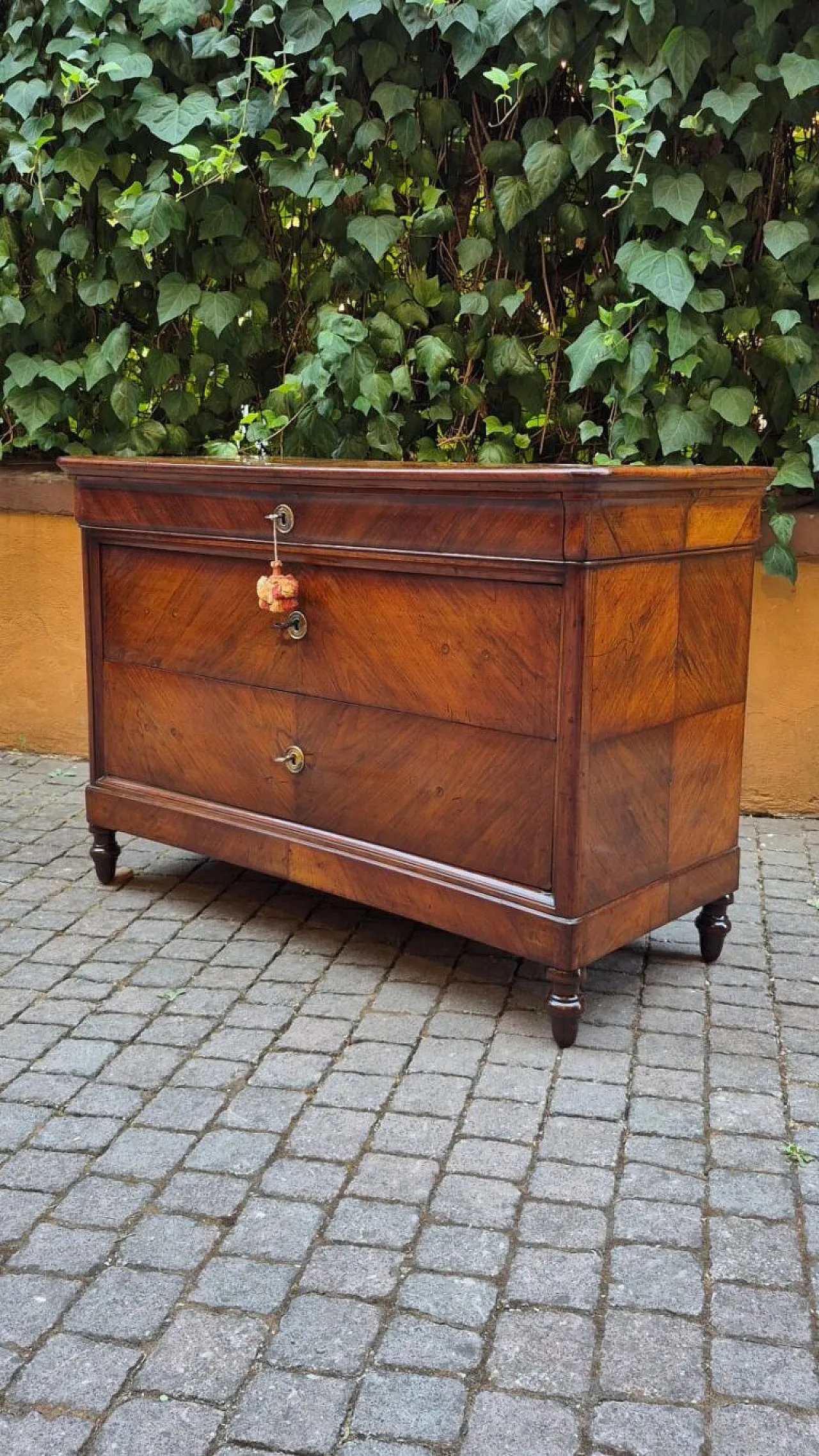 Luigi Filippo brickwork in walnut, 19th century 4