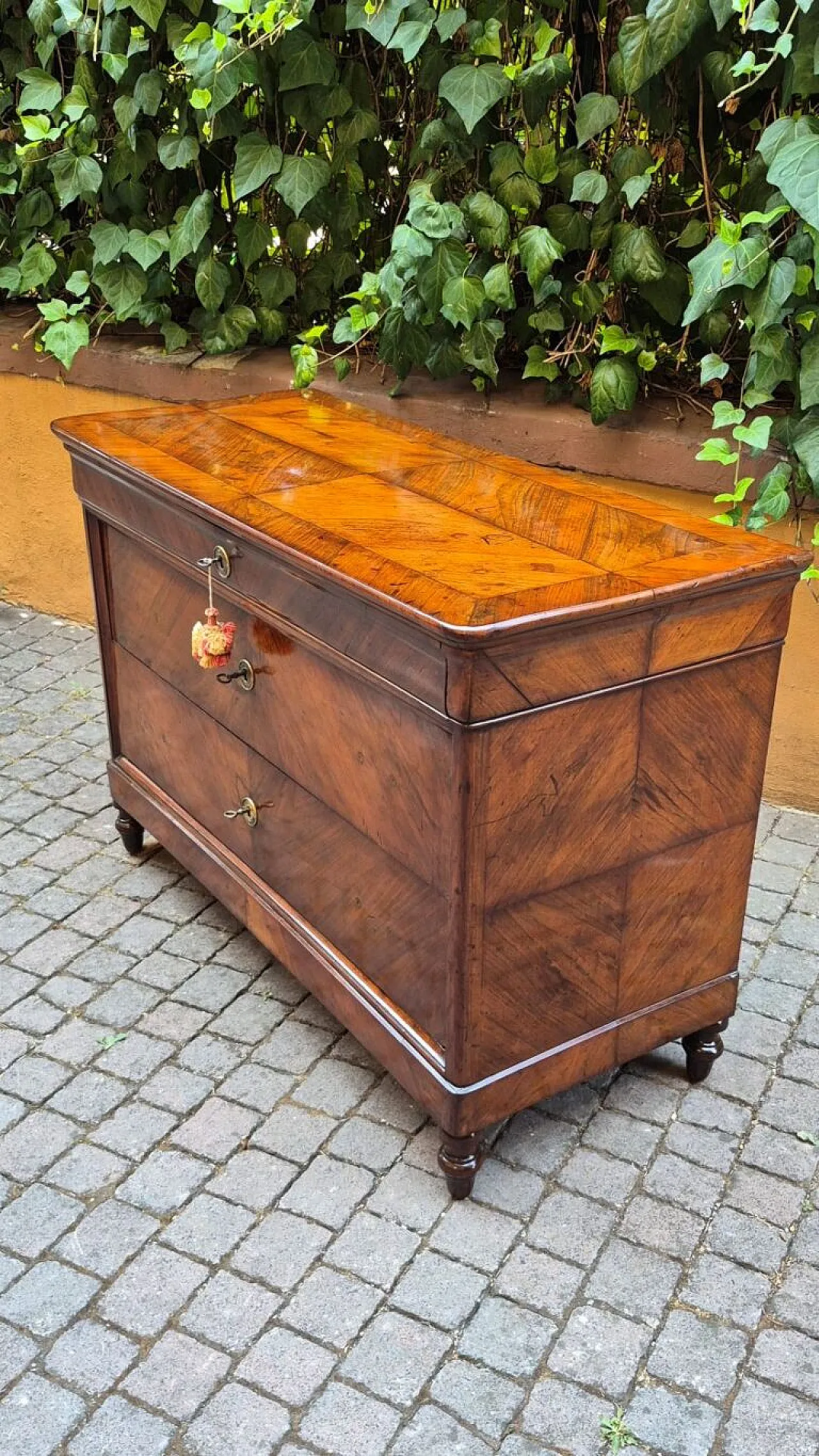 Luigi Filippo brickwork in walnut, 19th century 5