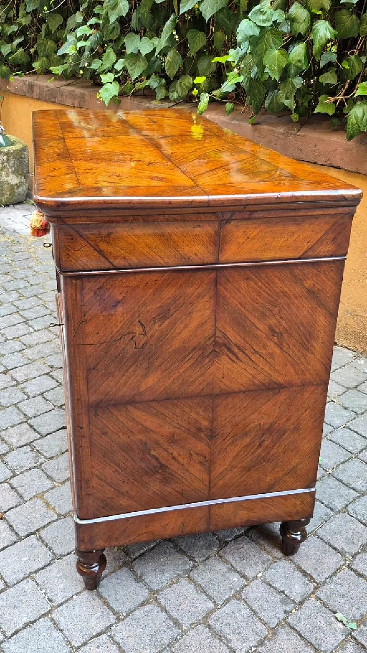 Luigi Filippo brickwork in walnut, 19th century 6