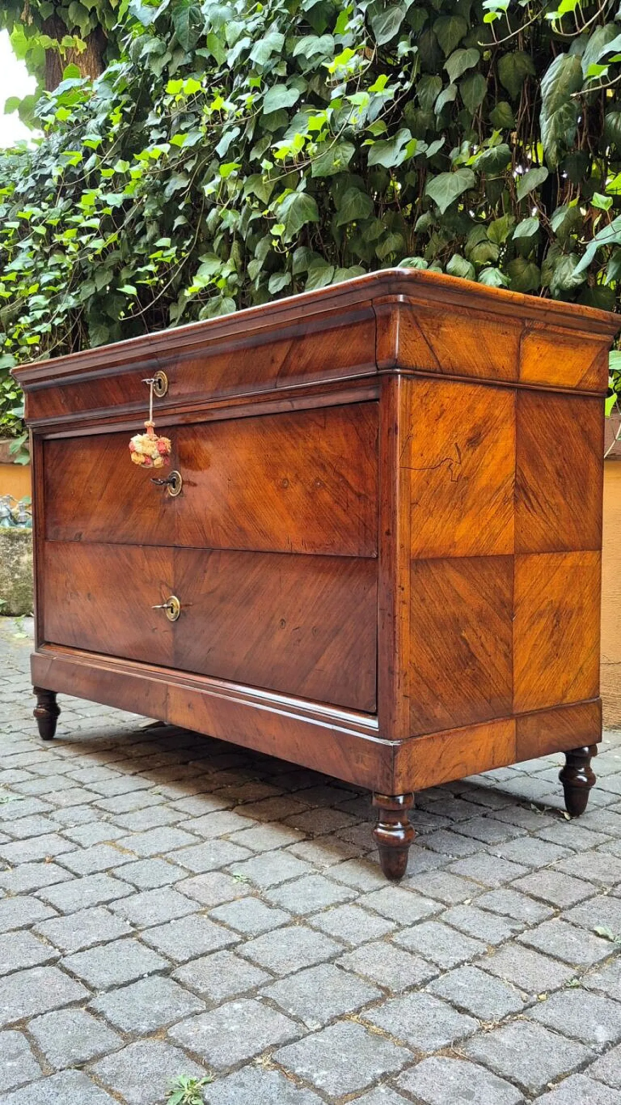 Luigi Filippo brickwork in walnut, 19th century 7