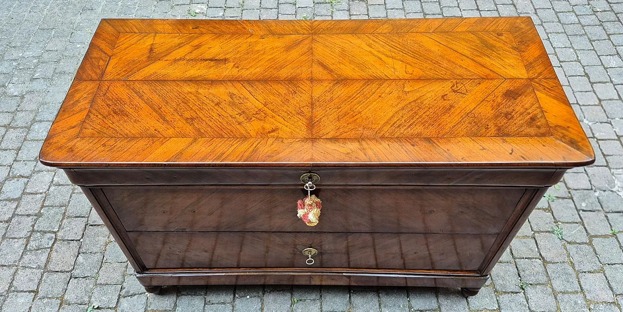 Luigi Filippo brickwork in walnut, 19th century 8