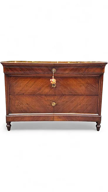 Luigi Filippo brickwork in walnut, 19th century