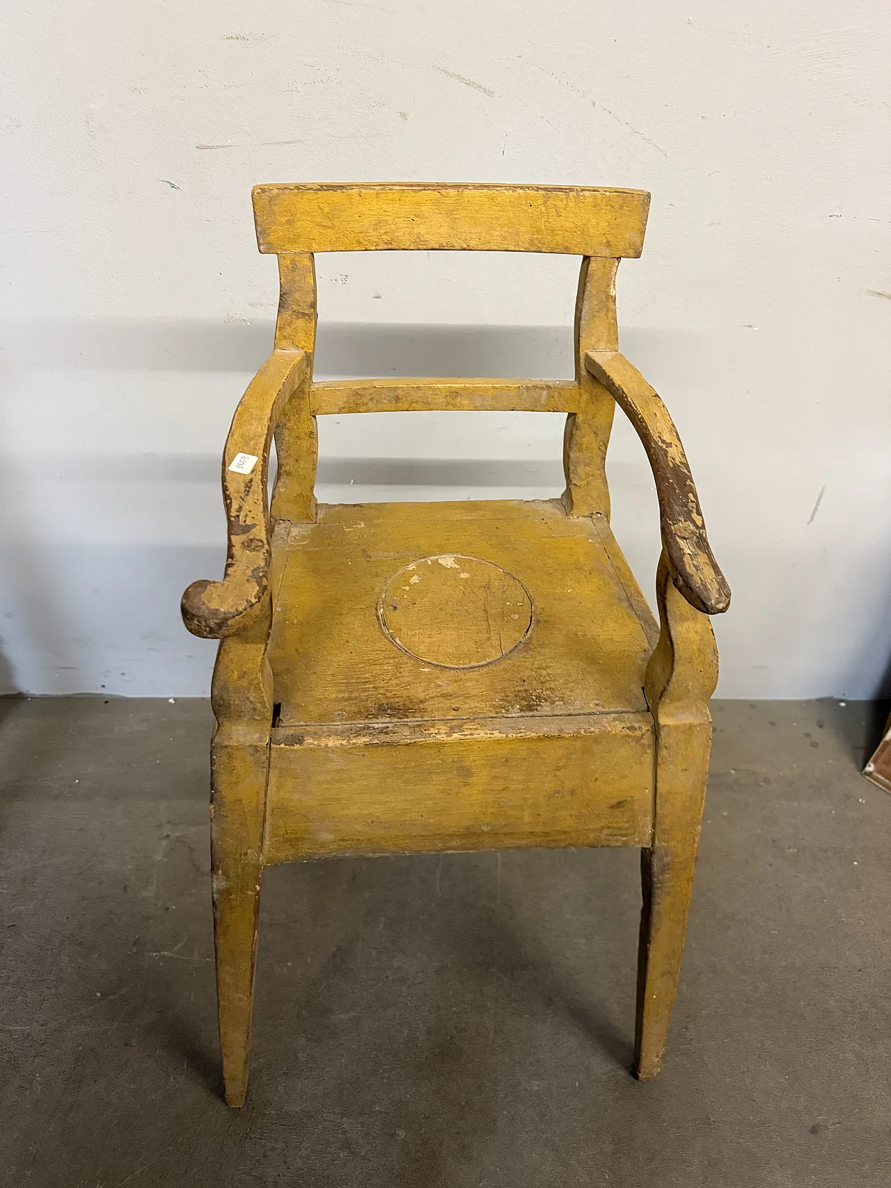 Lacquered children's high chair, 19th century 1