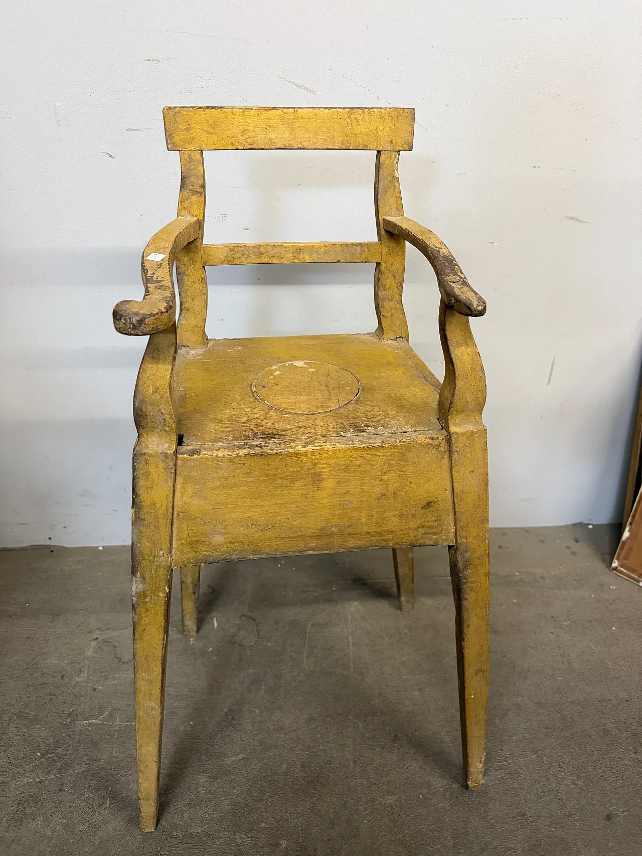 Lacquered children's high chair, 19th century 2