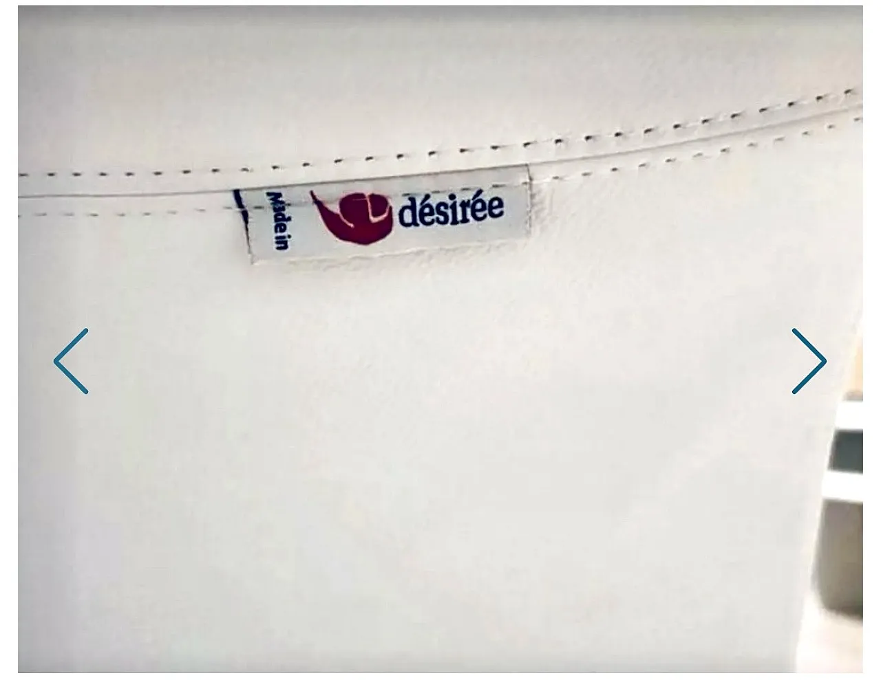 Eli Fly Desirée chaise longue by Jai Jalan in white leather, 2000s 4