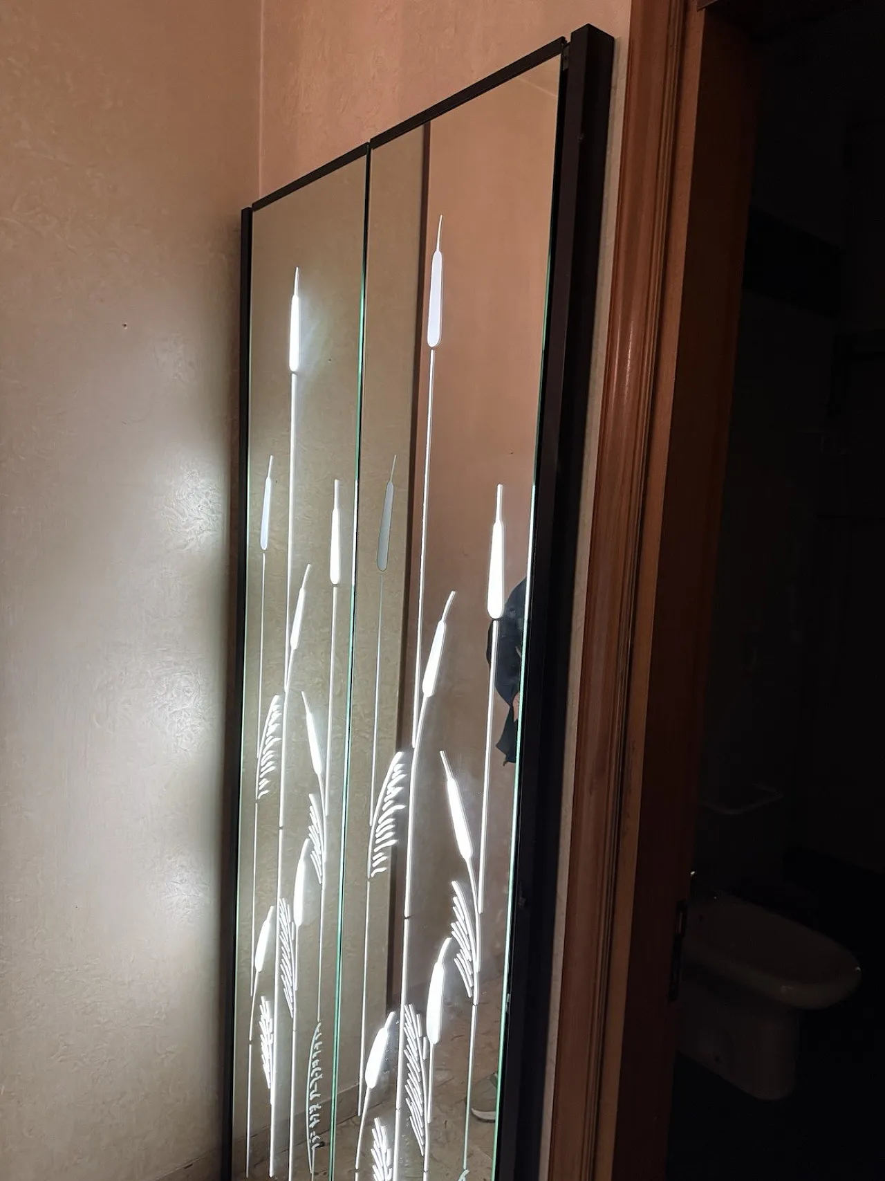 Specchio Retroilluminato Da Parete Design Anni ‘80 Modernariato 4