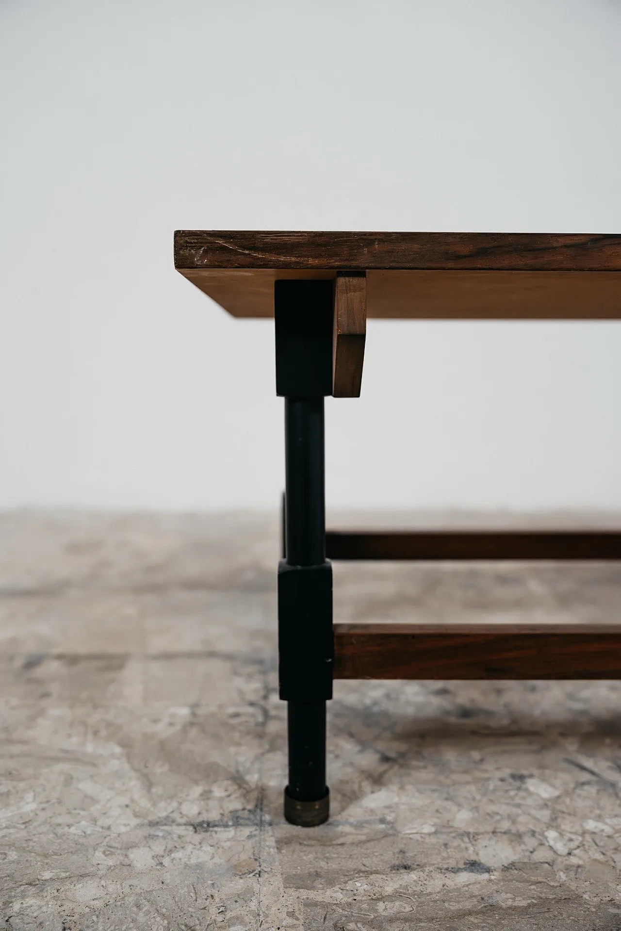 1960s wooden coffee table, modern design 6