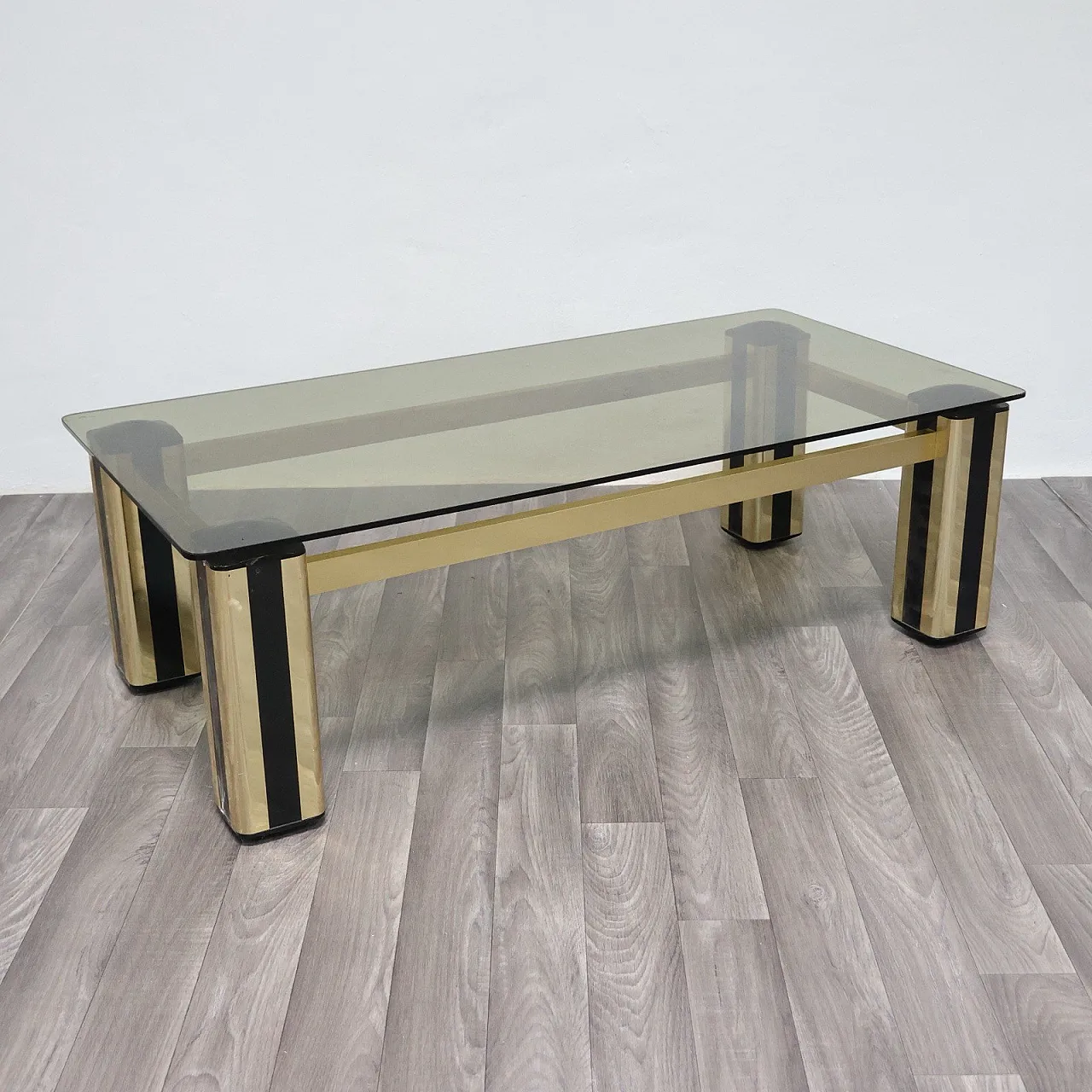 Hollywood Regency coffee table, 1970s modern design 1