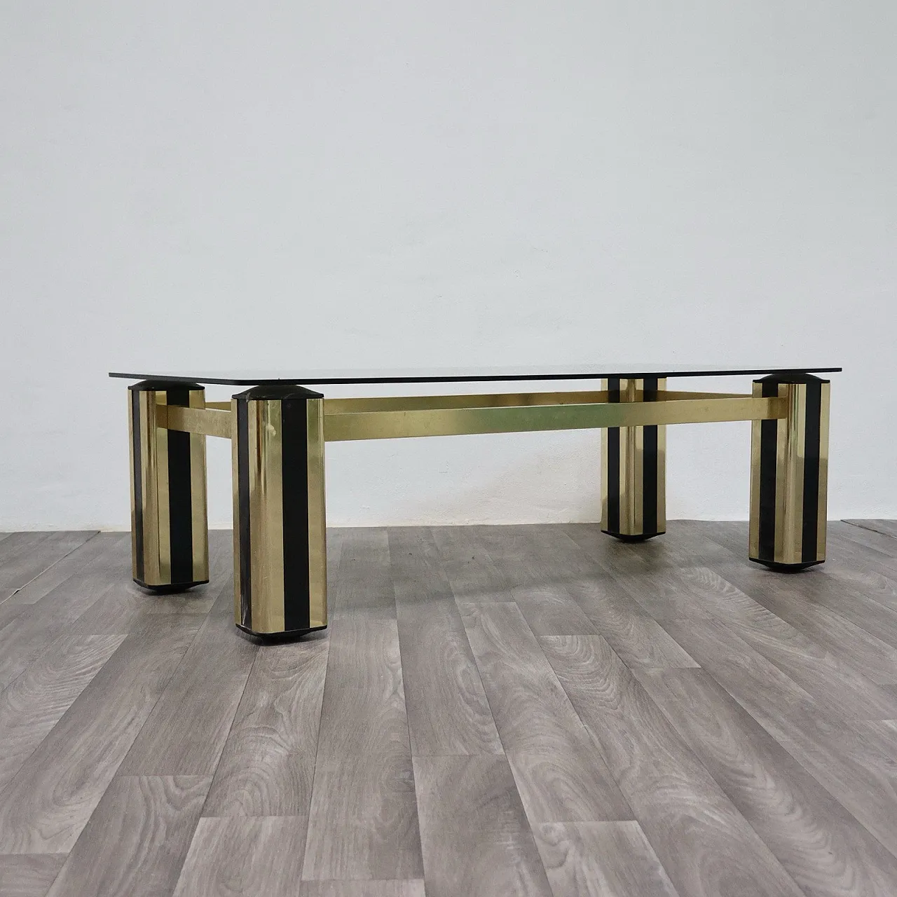 Hollywood Regency coffee table, 1970s modern design 7
