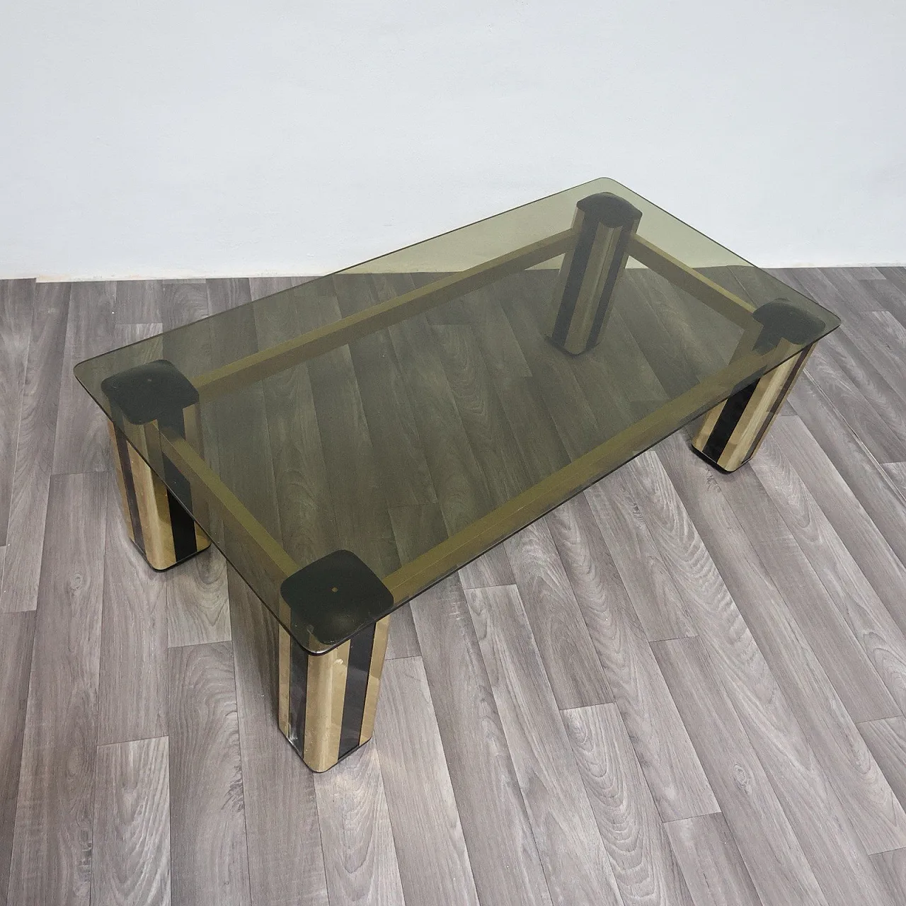 Hollywood Regency coffee table, 1970s modern design 9