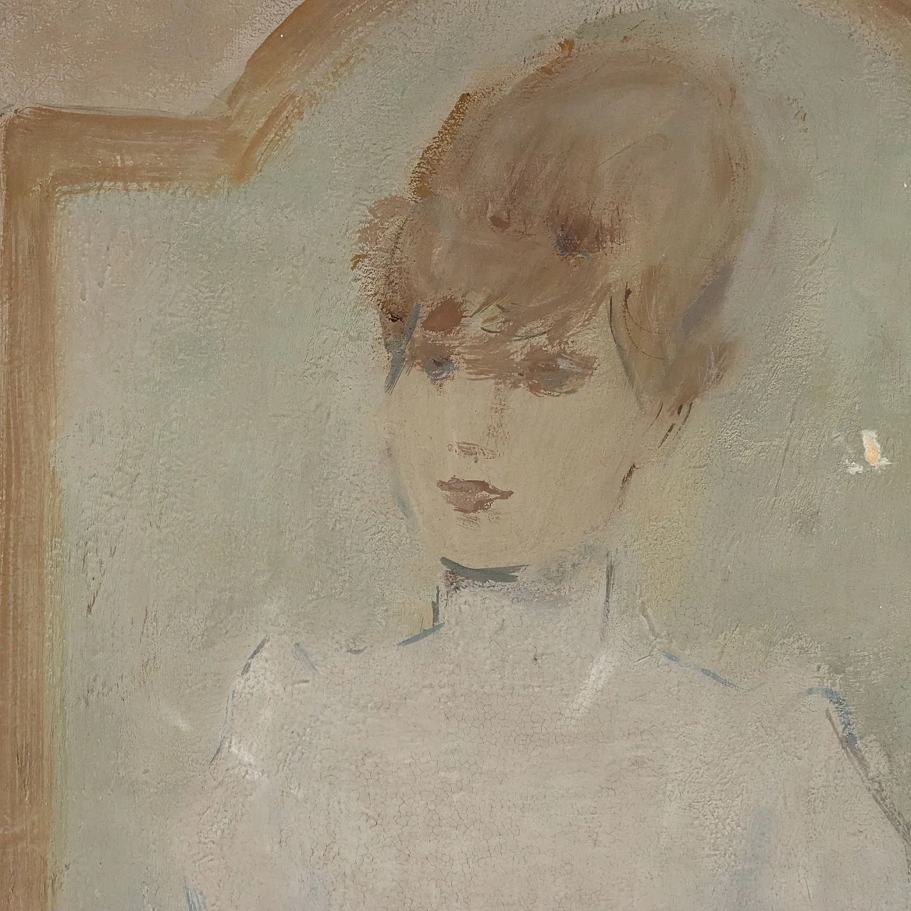 Painting by Leonardo Stroppa, oil on masonite, 20th century 5