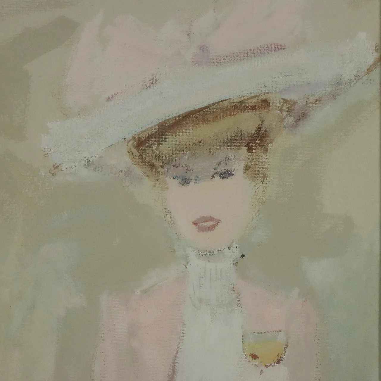Painting by Leonardo Stroppa, oil on hardboard, 20th century 3