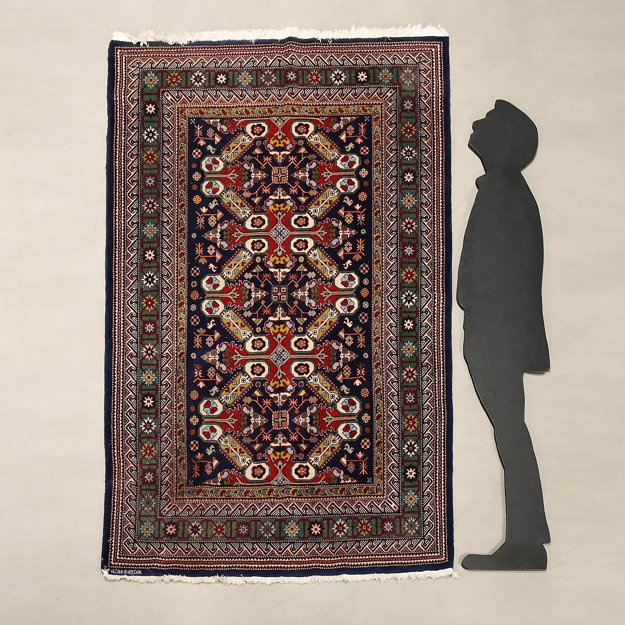 Shirvan rug in cotton and wool, late 20th century 2