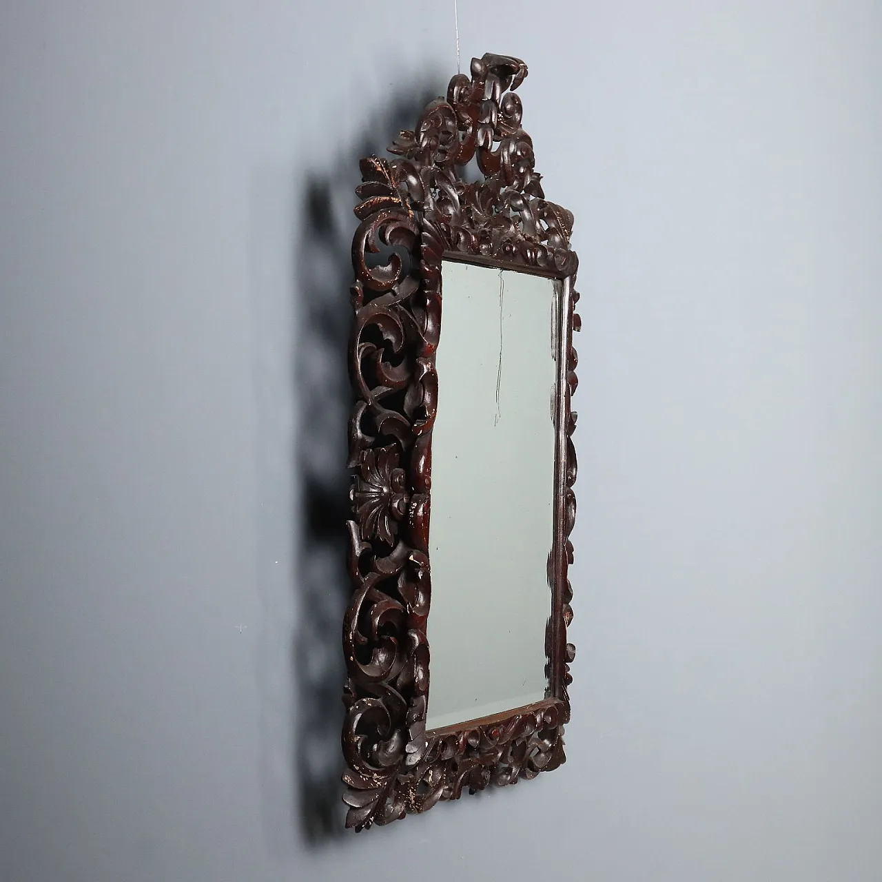 Specchio in stile Barocco in legno laccato, inizio '900 4