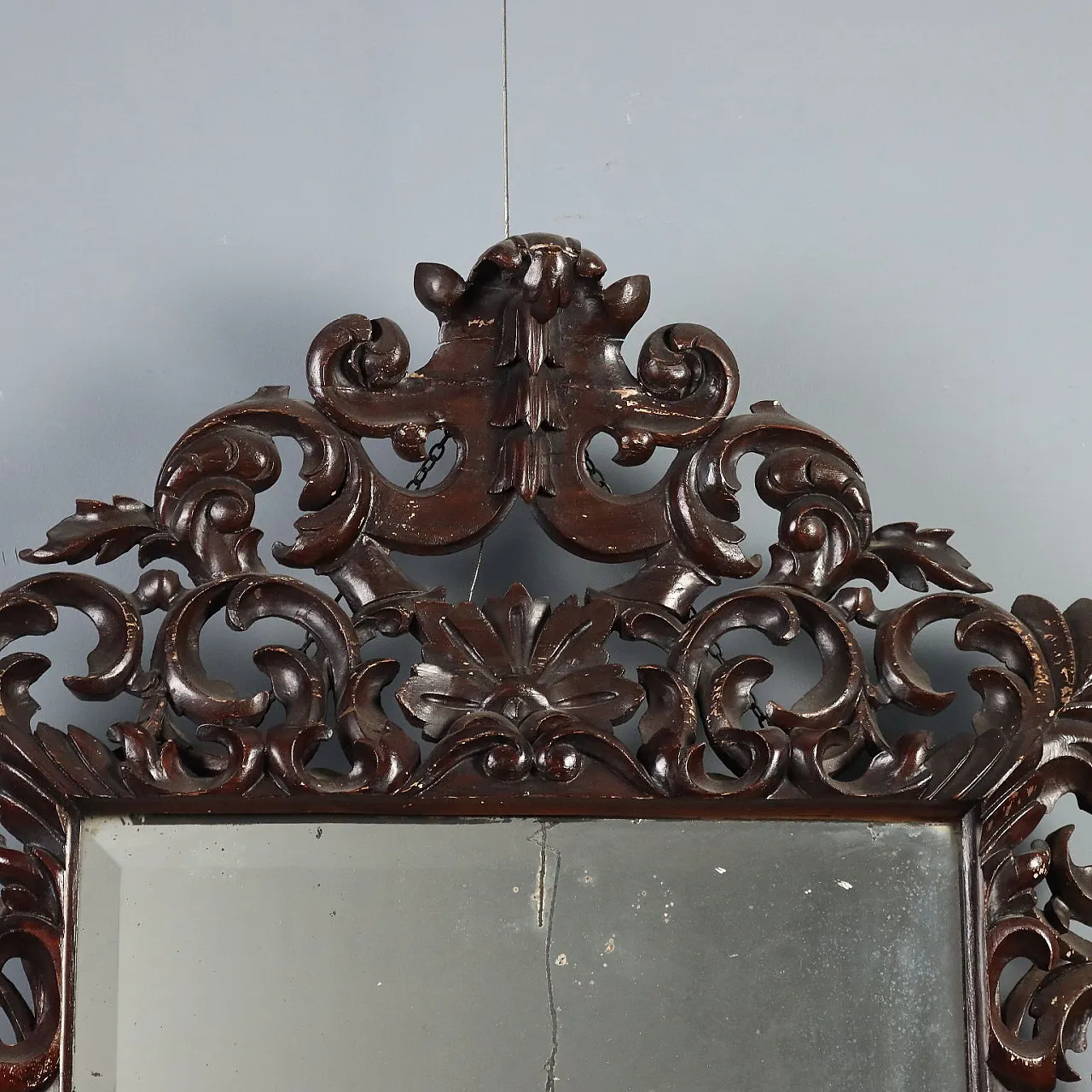 Specchio in stile Barocco in legno laccato, inizio '900 5
